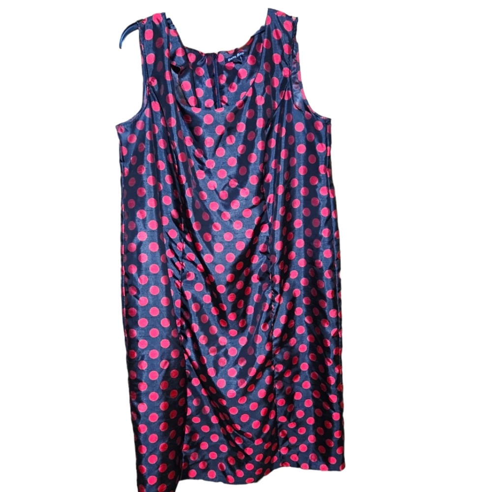 Dana kay black and red Polka Dot dress
